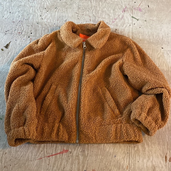 Fuzzy Brown Jacket - Picture 2 of 5